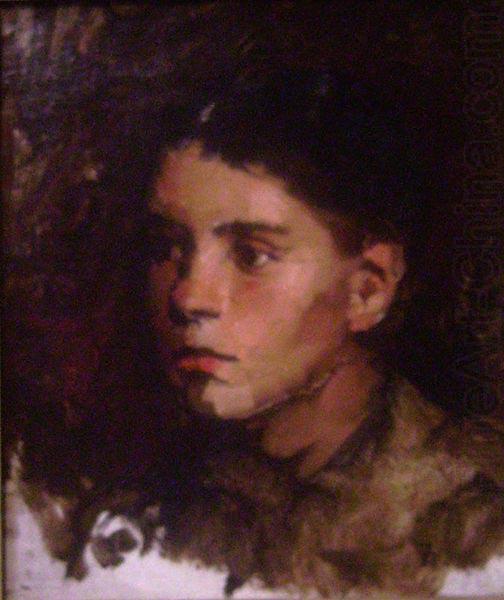 Frank Duveneck Head of a Young Girl china oil painting image